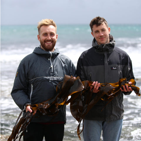 Algee Founders holding Seaweed